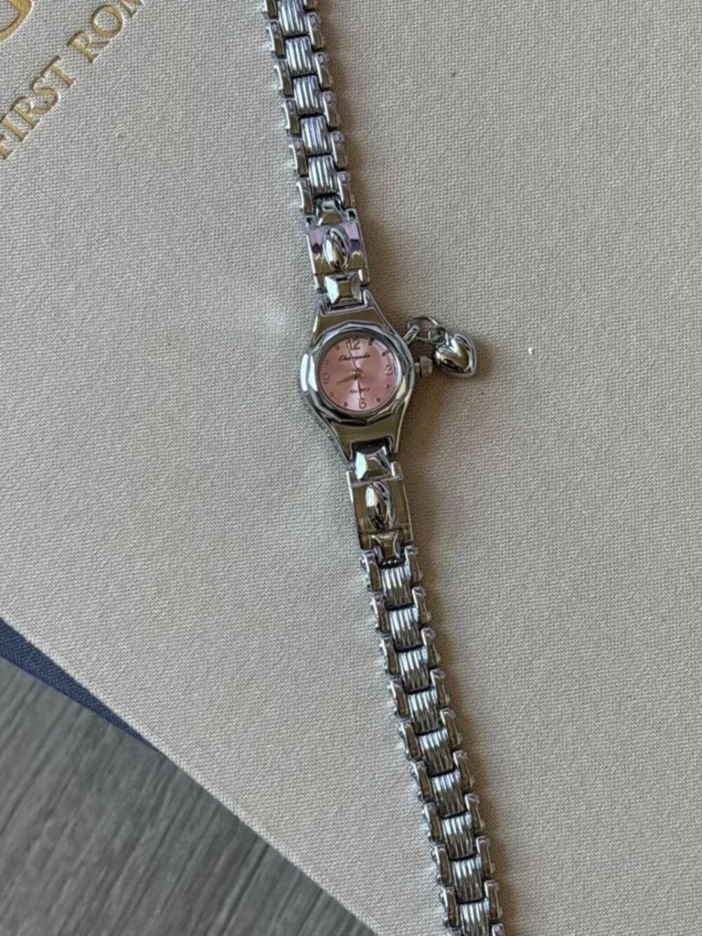 Preppy Silver Dial Heart Charm Watch Preppy Y2K OS